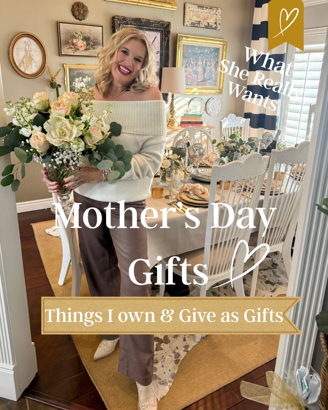 Mother’s Day Gifts🤍

16 Items I own & love that make for great gifts🤍🌸🎁

 Several Affordable gift ideas and a couple splurges she’ll love.

~Great Mother’s Day Gift ideas, as well as A few Graduation and Bridal gift Ideas.

-Beauty
Hand Cream/ clean body lotion & Spf/Red light mask/ Tortoiseshell brush & Toothpaste / hair tool/ clean beauty perfume 

-Home
New Cookbook/ ice maker/ Acrylic Make up holder/ Flower Bust Vase/ Candle/ Towel warmer

-Jewlery
Bracelets

-Fashion
Sunglasses 2 pk / blazer I have a discount code / Denim bow Top under $40

🌸Slide 8 is something I wear on repeat and so lux looking

🌸 The last Slide gets me compliments every time I wear

⚠️Most of these items will arrive on time for Mothers Day

Comment “Shop” for details & links

#mothersdaygiftidea  #favoritethings #over50women #midlifewomen

#LTKMothersDay #LTKHome #LTKBeauty