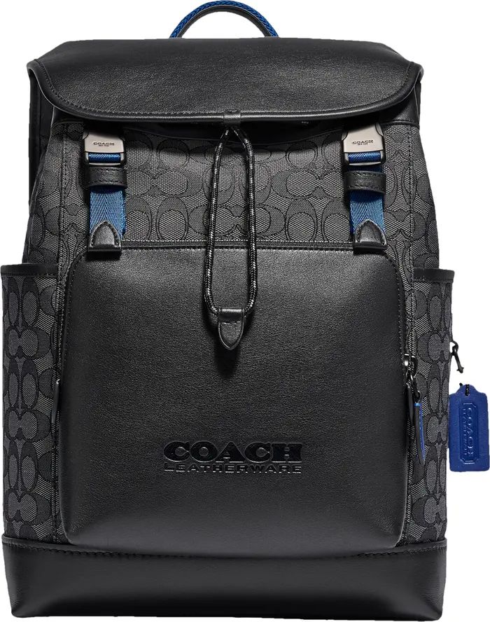 League Signature Jacquard & Leather Backpack | Nordstrom