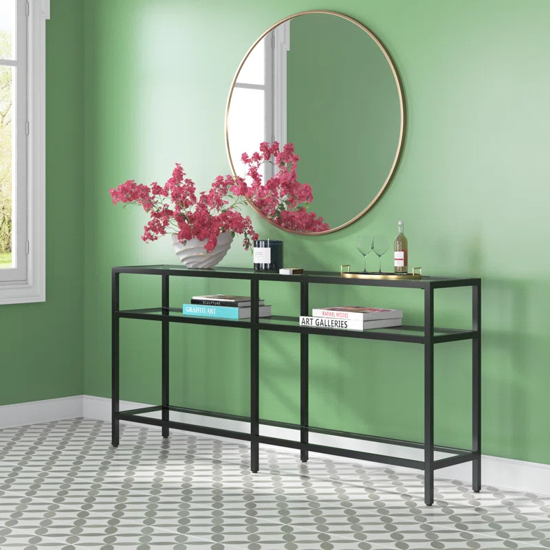 Ceno Glass Top Console Table | Wayfair North America