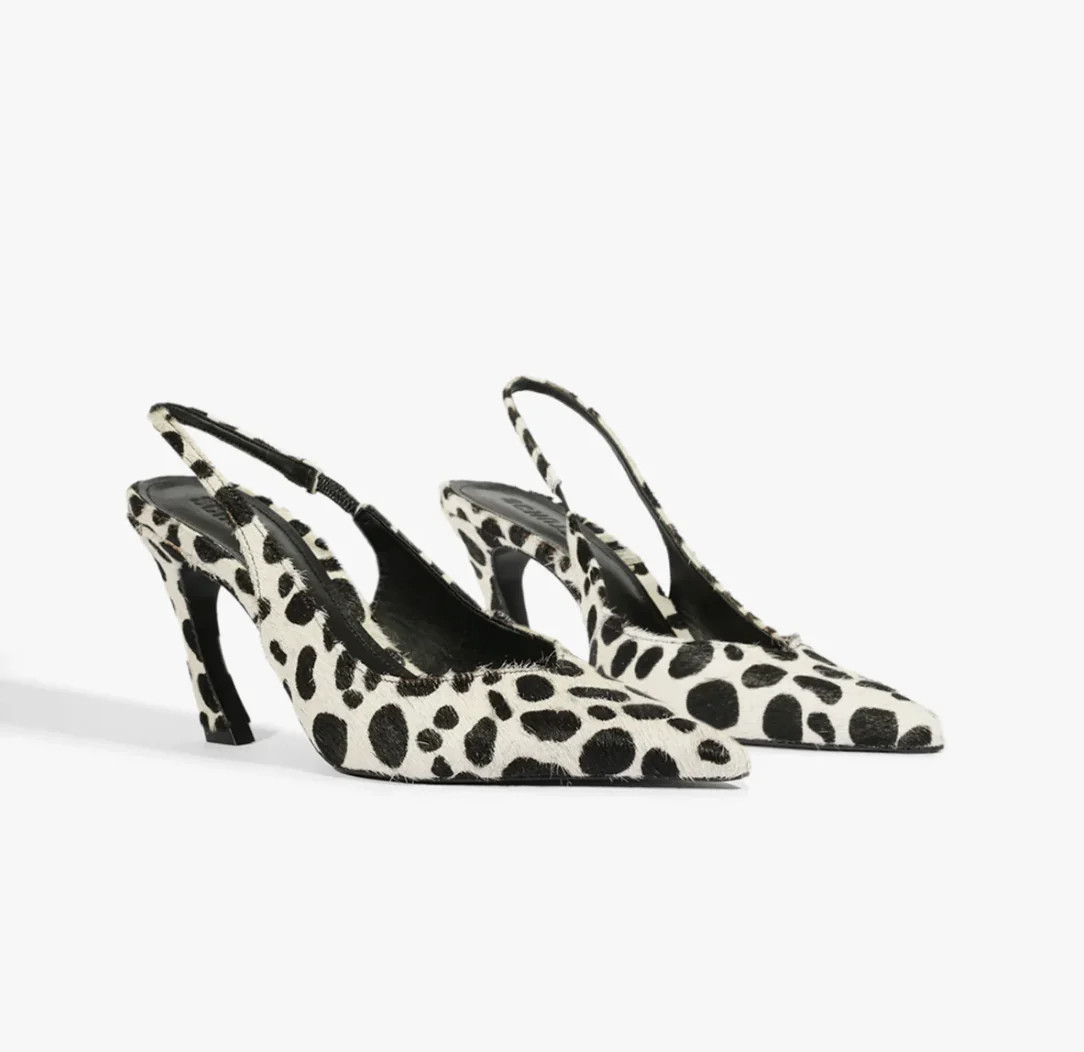 Lexi Sling Wild Hair Calf Pump | Emily McCarthy