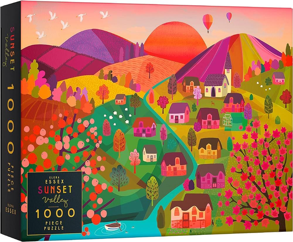 Puzzles for Adults 1000 Pieces and Up - Sunset Valley | 1000 Piece Puzzle for Adults | Puzzle 100... | Amazon (US)