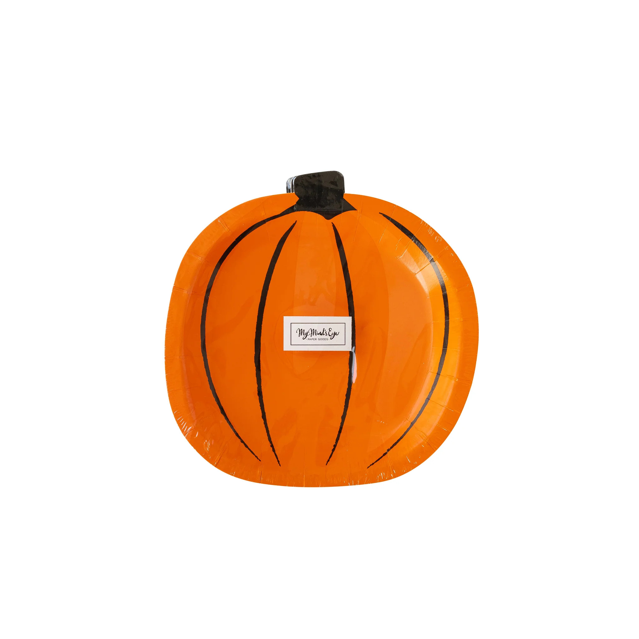 Boo Crew Watercolor Pumpkin Shaped Plate | My Mind's Eye