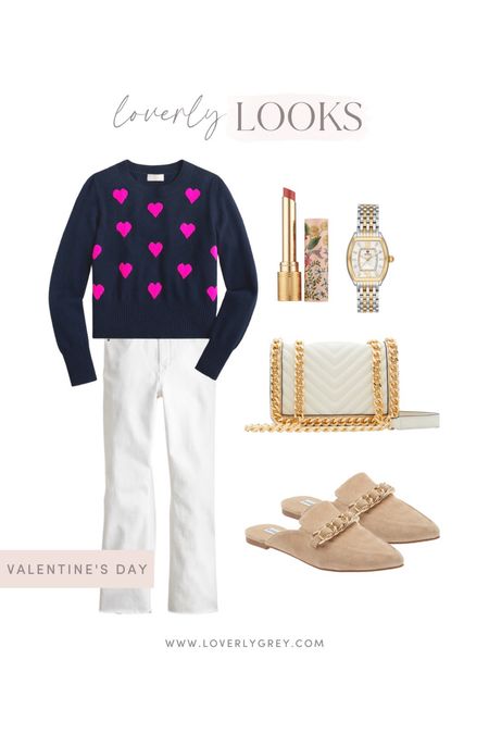 Loverly Grey Valentine’s Day look. Loving this top for under $100 from 