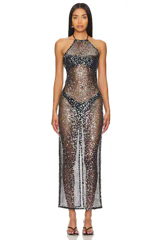 lovewave x Bridget The Coco Maxi Dress in Black from Revolve.com | Revolve Clothing (Global)