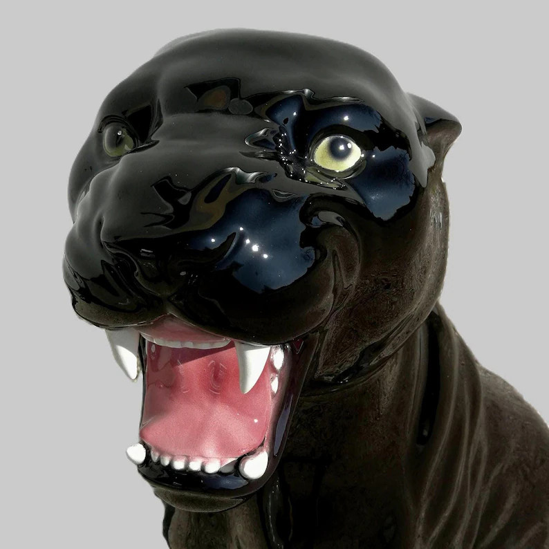 Exclusive Decorative Panther Statue, 86 Cm, Ceramic, Handmade in Italy - Etsy | Etsy (Global)