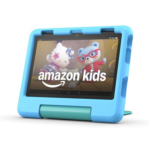 Amazon Fire HD 8 Kids tablet (newest model), ages 3-7. With bright 8" HD screen. Includes ad-free and exclusive content, parental controls and 13-hr battery, 32GB, Blue | Amazon (US)