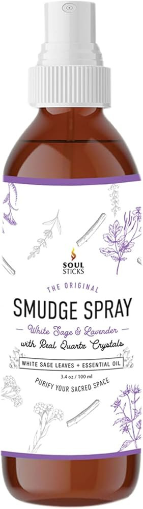 Soul Sticks Smudge Spray for Cleansing Negative Energy and Purifying Home | Made with White Sage ... | Amazon (US)