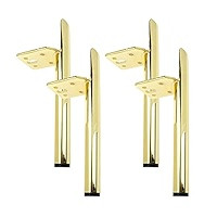 Geesatis 4 Pack Modern Coffee Table Legs Height 6 inch / 150 mm Cabinet Support Legs Bed Sofa Furnit | Amazon (US)