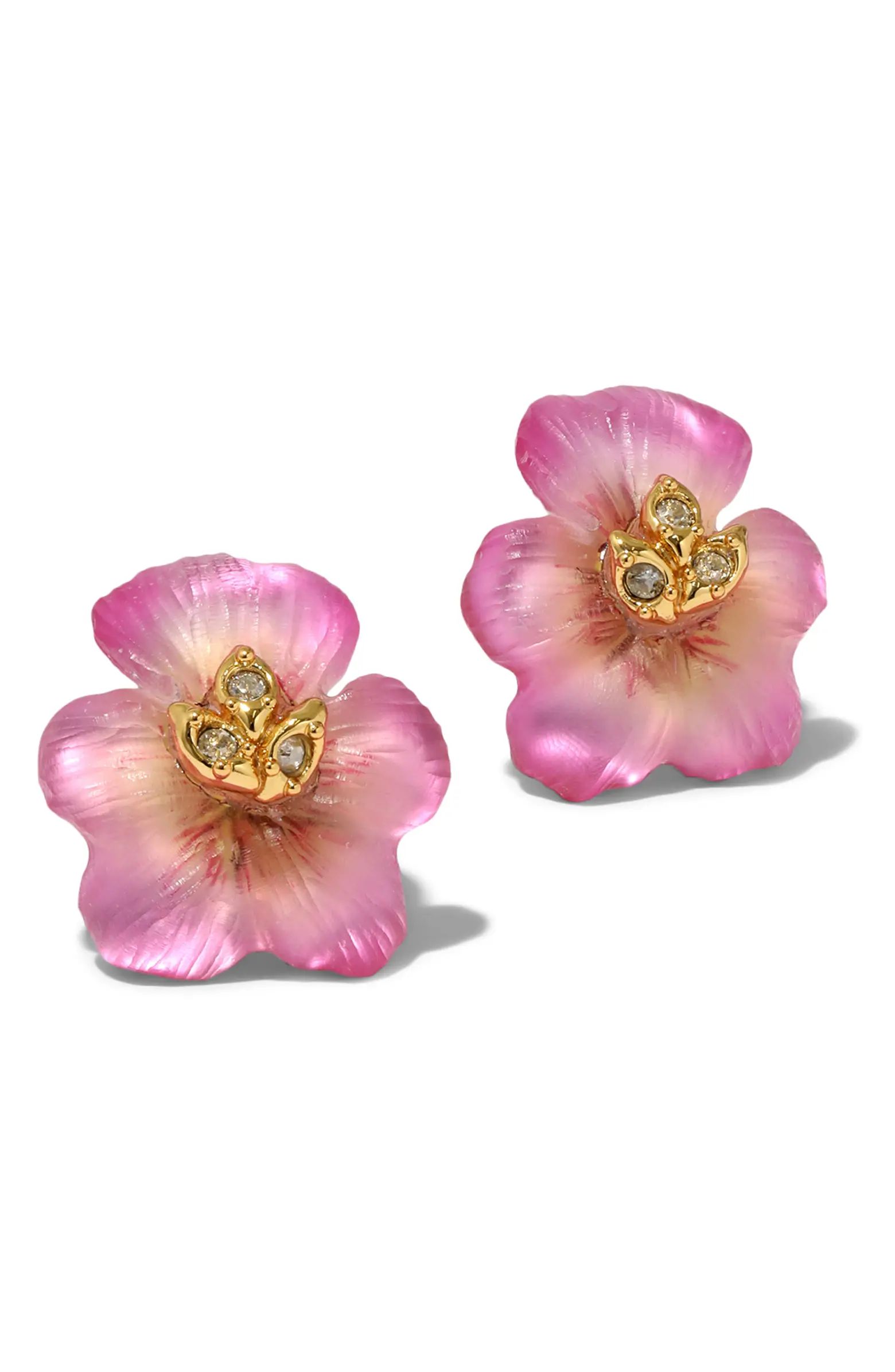 Pansy Lucite® Flower Stud Earrings | Nordstrom