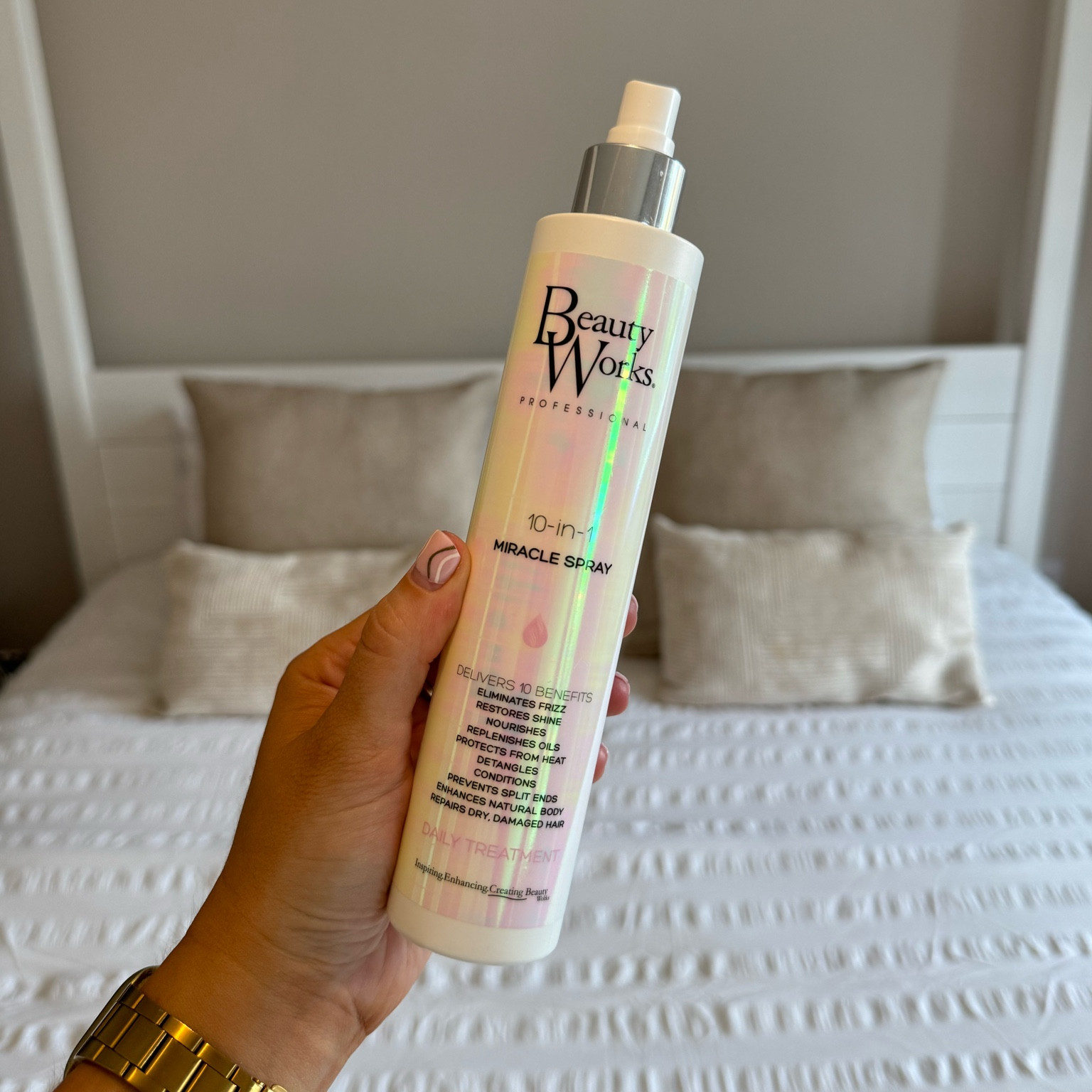 Beautyworks 10-in-1 Miracle Spray - a staple in my hair care routine for 3+ years now. 

Use my code KAYTEELF to make it £8.99 instead of £11.99!

#LTKuk #LTKbeauty