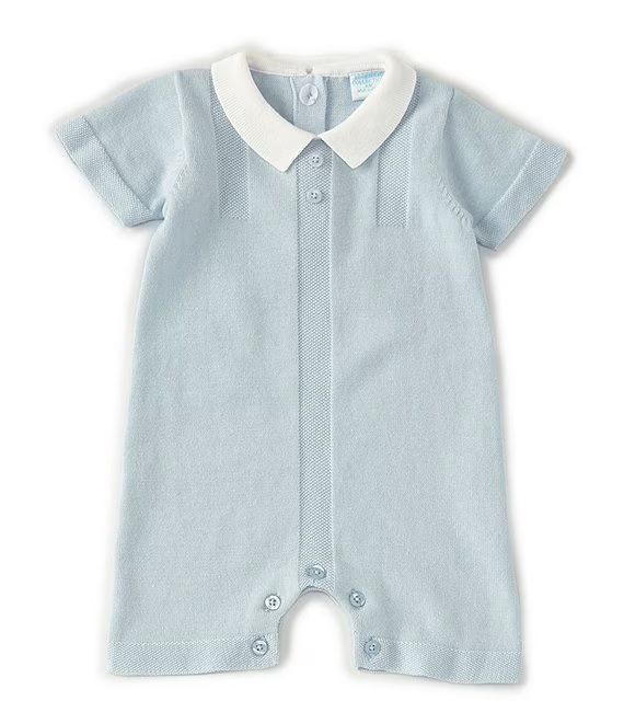 Edgehill Collection Baby Boys Newborn-6 Months Short-Sleeve Sweater-Knit Romper | Dillard's | Dillards