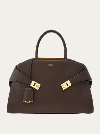Hug bicolor handbag (L) | Ferragamo