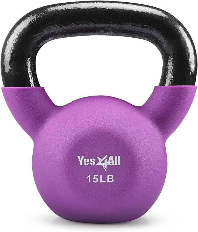 Yes4All Neoprene Coated/Adjustable Kettlebell & Kettlebell Sets - Hand Weights for Home Gym & Dum... | Amazon (US)