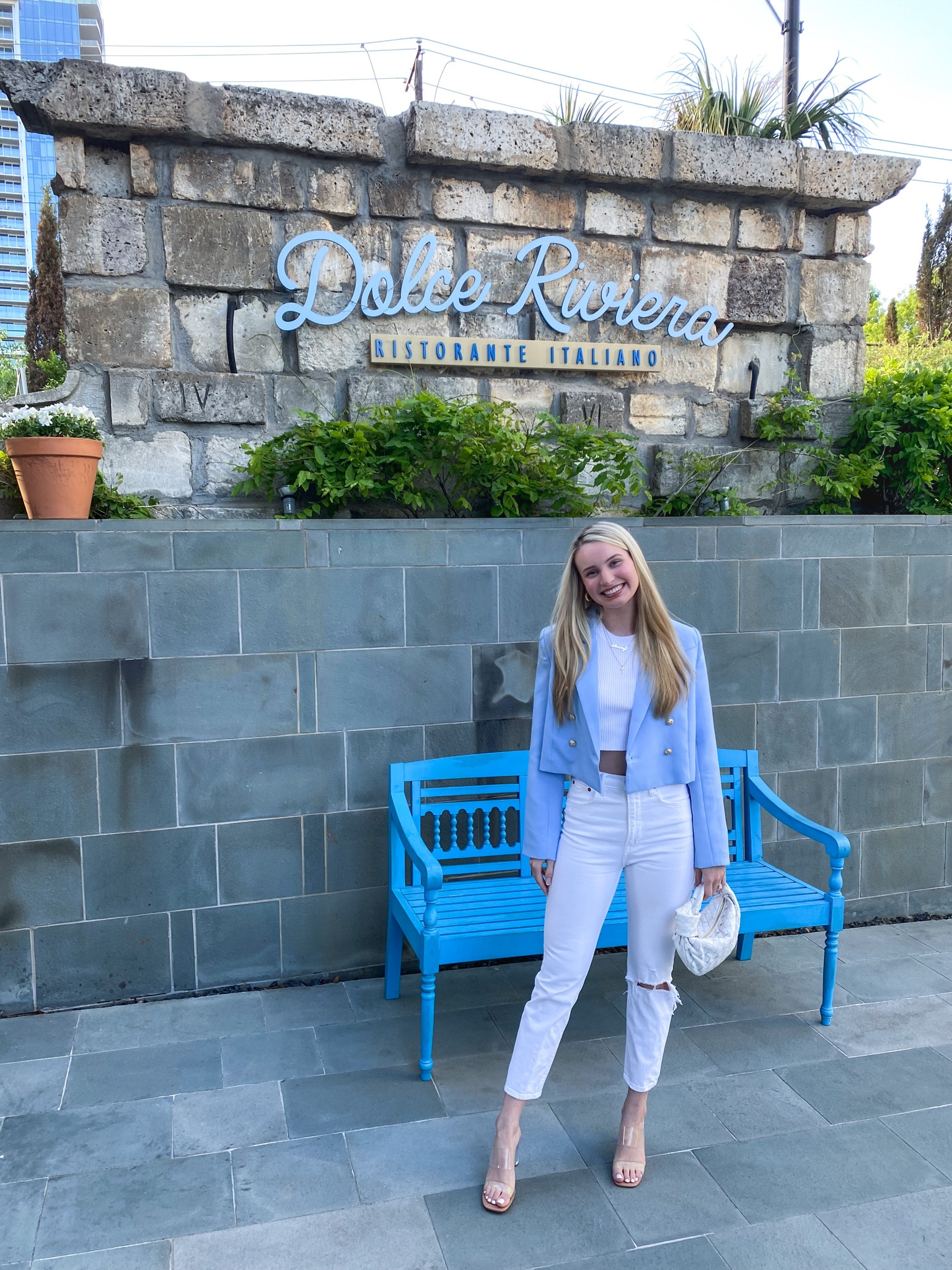 Blue cropped blazer
Business casual
Blazers for women
White high waisted jeans
White ripped denim
Clear heels
Acrylic heel sandal
Bottega veneta mini Jodie dupe
Designer dupe bag
White handbag
Summer purse
Ribbed crop top
Basic white tank 
•
Graduation gifts
For him
For her
Gift idea
Father’s Day gifts
Gift guide
Cocktail dress
Spring outfits
White dress
Country concert
Sandals
Nashville outfit
Outdoor furniture
Nursery
Festival
Spring dress
Baby shower
Travel outfit
Under $50
Under $100
Under $200
On sale
Vacation outfits
Swimsuits
Resort wear
Revolve
Bikini
Wedding guest
Dress
Bedroom
Swim
Work outfit
Maternity
Vacation
Cocktail dress
Floor lamp
Rug
Console table
Jeans
Work wear
Bedding
Luggage
Coffee table
Jeans
Gifts for him
Gifts for her
Lounge sets
Earrings 
Bride to be
Bridal
Engagement 
Graduation
Luggage
Romper
Bikini
Dining table
Coverup
Farmhouse Decor
Ski Outfits
Primary Bedroom	
GAP Home Decor
Bathroom
Nursery
Kitchen 
Travel
Nordstrom Sale 
Amazon Fashion
Shein Fashion
Walmart Finds
Target Trends
H&M Fashion
Plus Size Fashion
Wear-to-Work
Beach Wear
Travel Style
SheIn
Old Navy
Asos
Swim
Beach vacation
Summer dress
Hospital bag
Post Partum
Home decor
Disney outfits
White dresses
Maxi dresses
Summer dress
Fall fashion
Vacation outfits
Beach bag
Abercrombie on sale
Graduation dress
Spring dress
Bachelorette party
Nashville outfits
Baby shower
Swimwear
Business casual
Winter fashion 
Home decor
Bedroom inspiration
Spring outfit
Toddler girl
Patio furniture
Bridal shower dress
Bathroom
Amazon Prime
Overstock
#LTKseasonal #nsale #competition
#LTKCyberWeek #LTKshoecrush #LTKsalealert #LTKunder100 #LTKbaby #LTKstyletip #LTKunder50 #LTKtravel #LTKswim #LTKeurope #LTKbrasil #LTKfamily #LTKkids #LTKcurves #LTKhome #LTKbeauty #LTKmens #LTKitbag #LTKbump #LTKfit #LTKworkwear #LTKwedding #LTKaustralia #LTKHoliday #LTKU #LTKGiftGuide #LTKFind #LTKFestival #LTKBeautySale 

#LTKitbag #LTKstyletip #LTKunder100