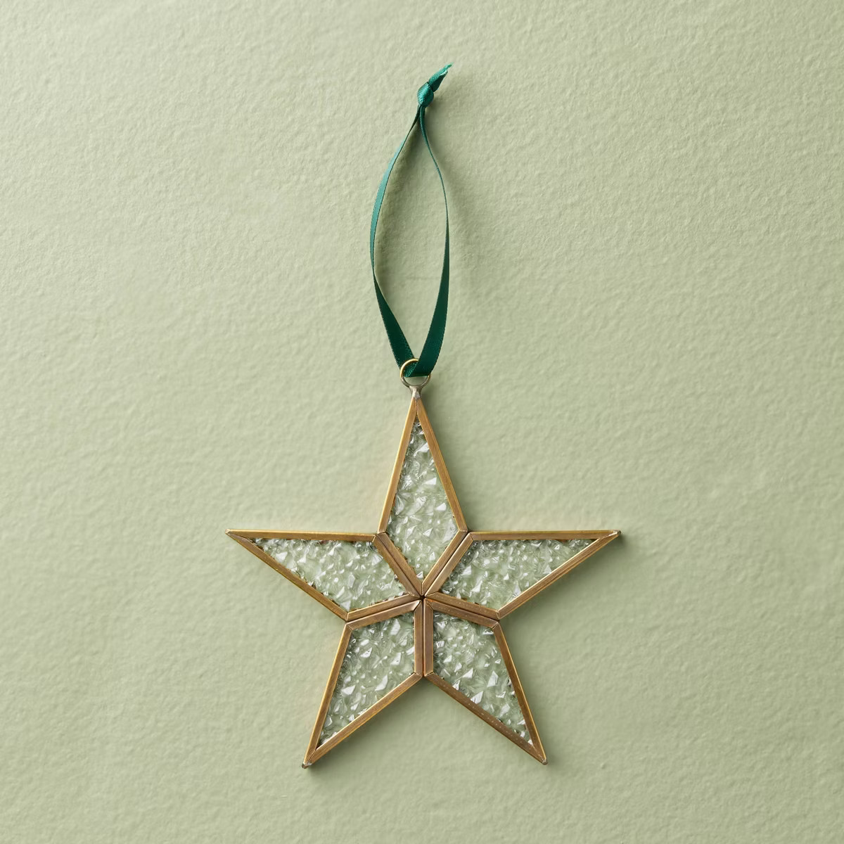 Brass Star Christmas Tree Ornament with Bubble Glass - Hearth & Hand™ with Magnolia | Target