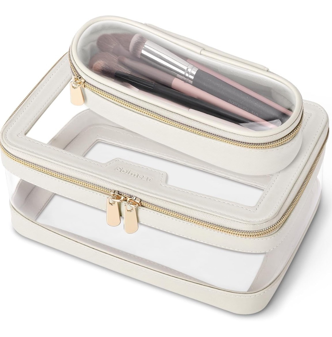 12% off 🎉

Travel Clear Makeup Bag with Makeup Brush Bag, Leather Make up Case Toiletry Bag, Portable Cosmetic Bag Case, Transparent Waterproof Cosmetic Organizer Storage Bag for Women, Off-White

#LTKTravel #LTKSaleAlert #LTKHome