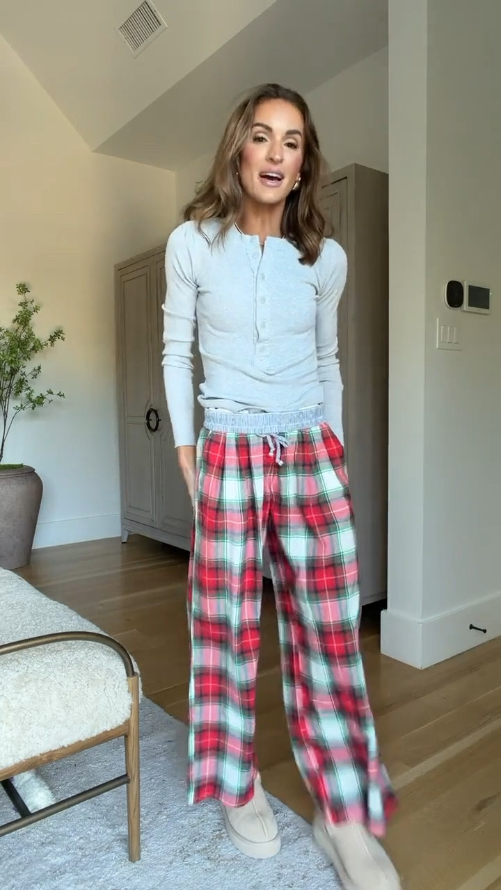 henley + pajama pants on major sale for cyber week! ❤️

#LTKCyberWeek