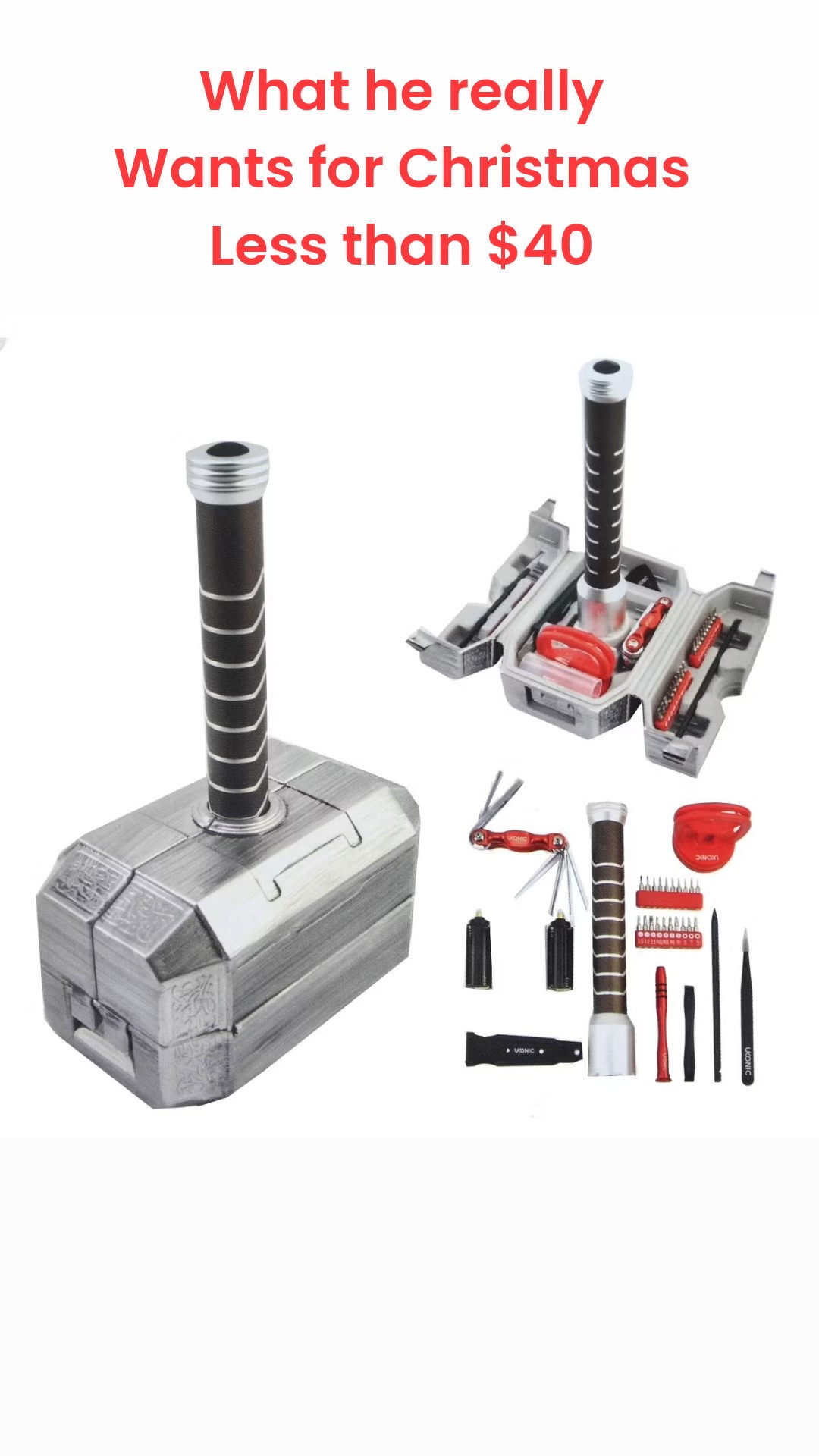 How cool is this Thor hammer tool box? For the guy who has everything I bet he doesn’t have this lol. 

Gifts for him
Gifts for Dad
Gifts for my husband


#LTKMens #LTKHoliday #LTKGiftGuide