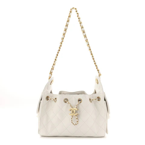 Caviar Quilted Mini Chanel 25 Handbag White | FASHIONPHILE (US)