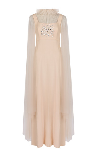 Embellished Crepe-Tulle Gown | Moda Operandi (Global)