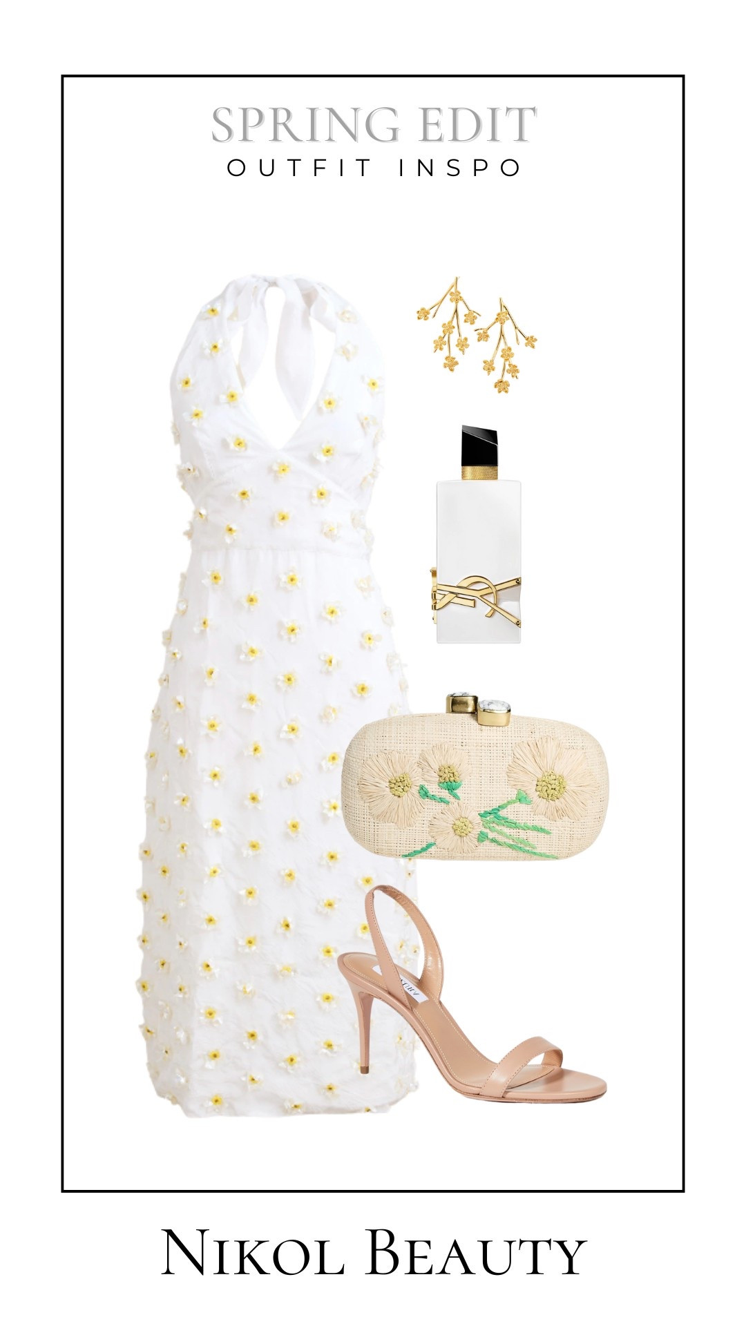 This daisy-embroidered dress is giving spring garden party perfection! Style it with soft heels, a floral clutch, and a dreamy scent for the ultimate sunny day glow-up.

spring dress inspo, floral embroidered dress, garden party outfit, daisy dress, spring wedding guest look, feminine spring outfit, neutral heels, clutch bag outfit, Nikol Beauty style, spring fashion 2025, LTK spring look, breezy spring vibes



#LTKStyleTip #LTKShoeCrush #LTKItBag