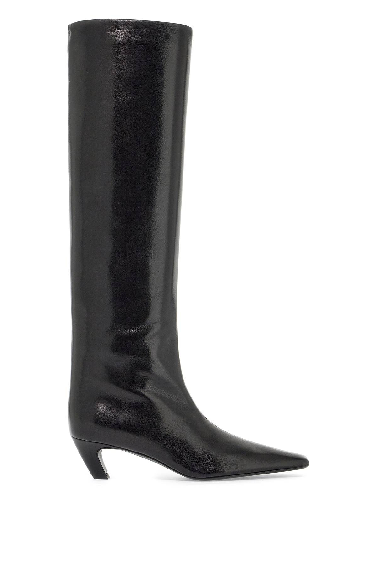 Khaite Davis Knee-high Shiny Leather Boots | Italist.com US