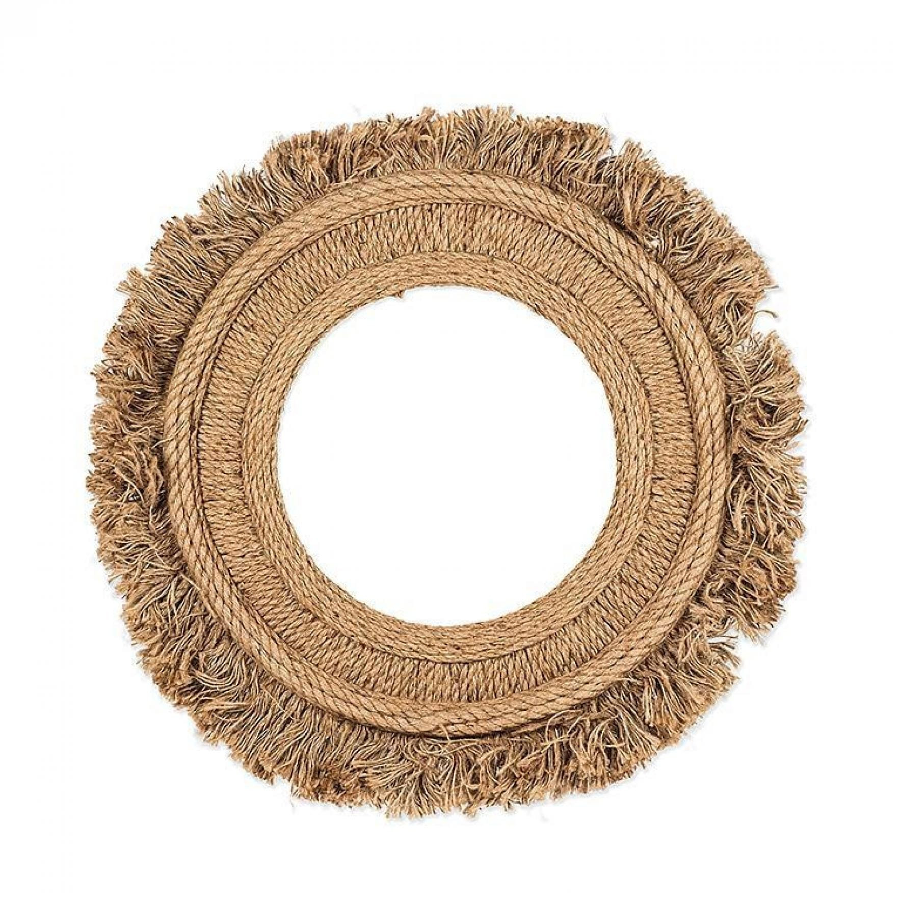 Round Fringeand Rope Wall Mirror | Bed Bath & Beyond