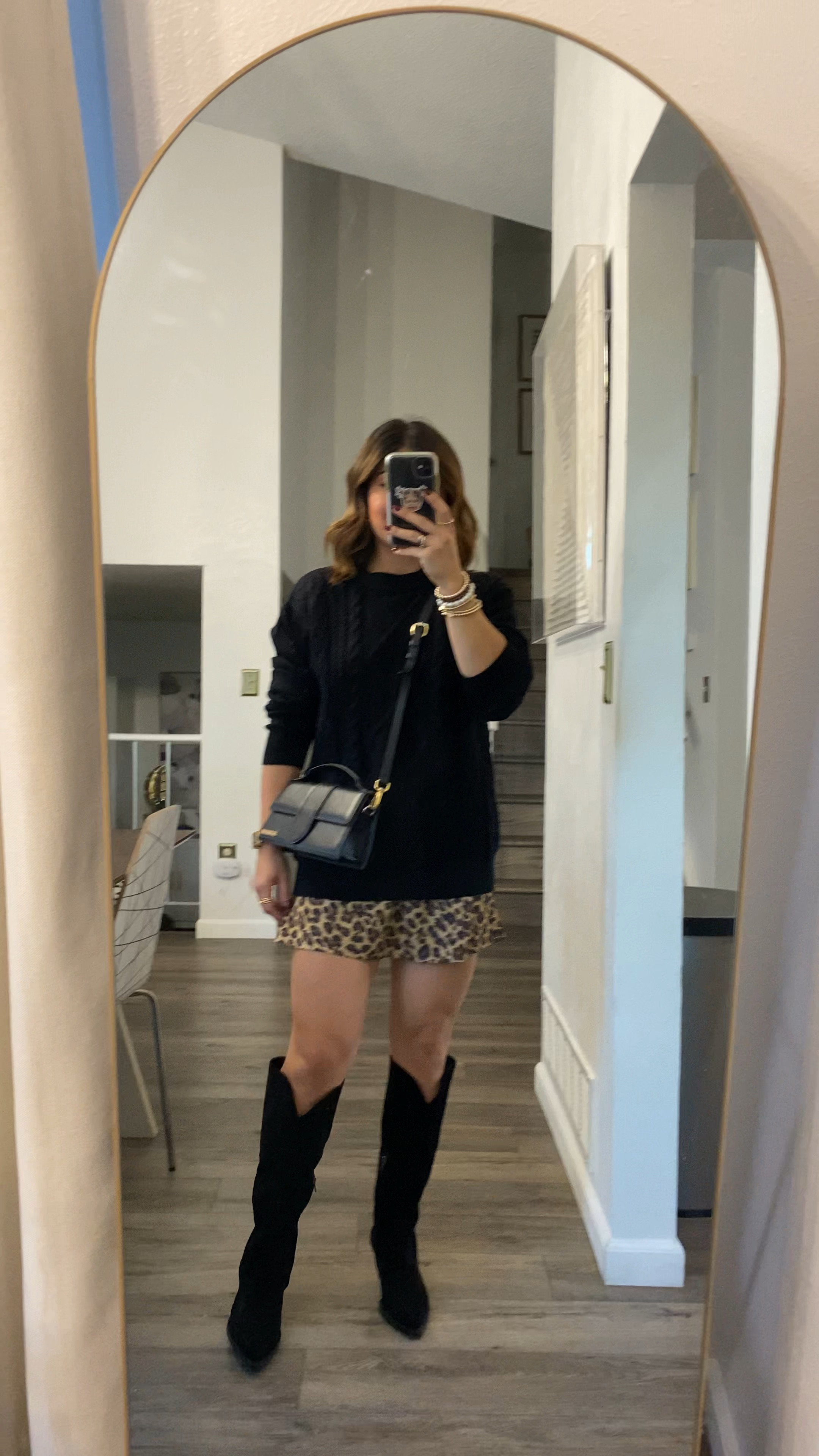 Loving this mini skort via Abercrombie. It’s such a cute little skirt for fall. It runs tts. 
Sweater size small
Skort size xs

Abercrombie, leopard print, leopard print mini skirt, western boots, black suede boots

#LTKFindsUnder100 #LTKSeasonal #LTKShoeCrush