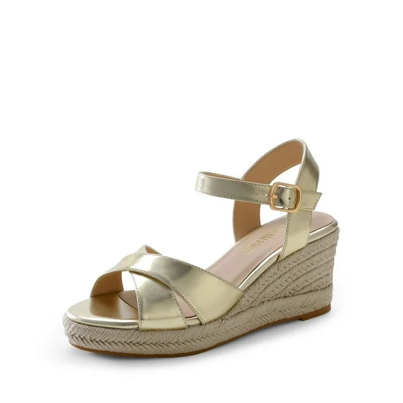 DREAM PAIRS Espadrille Dressy Wedge Sandals, Women's Platform Sandals Casual Summer, Comfortable ... | Walmart (US)