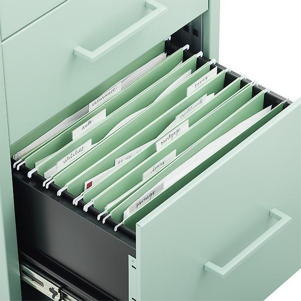 Sage Green Letter-Size Hanging File Folders | The Container Store