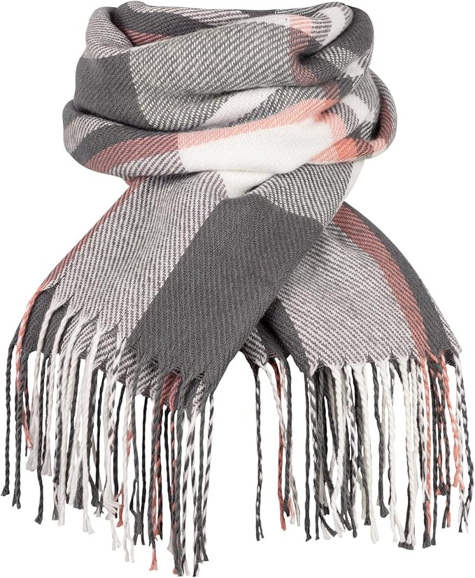Loritta Womens Scarf Fashion Long Plaid Shawls Wraps Big Grid Winter Warm Lattice Large Scarves G... | Amazon (US)