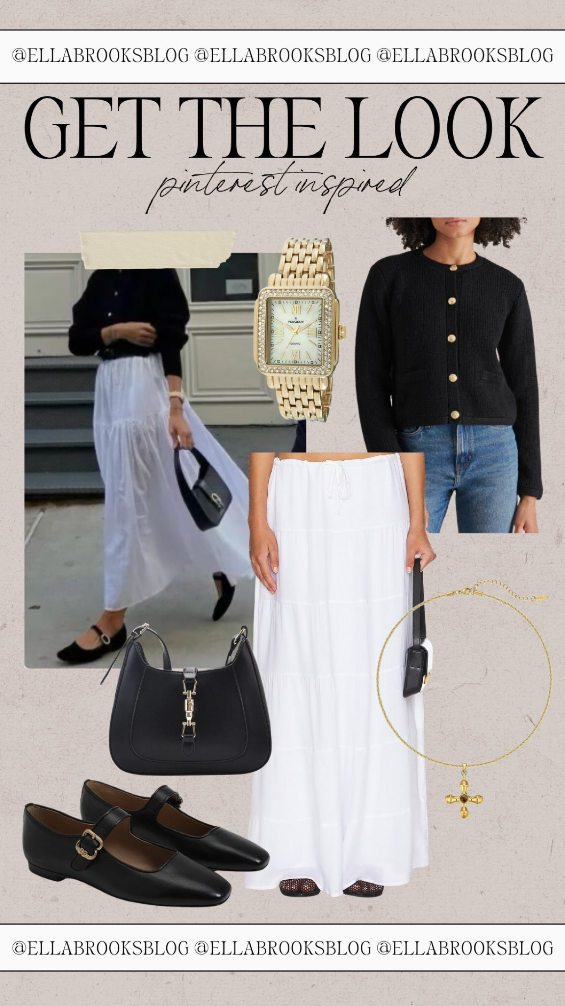 Get the Look: Pinterest Inspired✨
fall outfit, fall outfit idea, white maxi skirt, black cardigan, amazon designer dupes, amazon accessories, mary jane flats 

#LTKStyleTip #LTKShoeCrush #LTKSeasonal