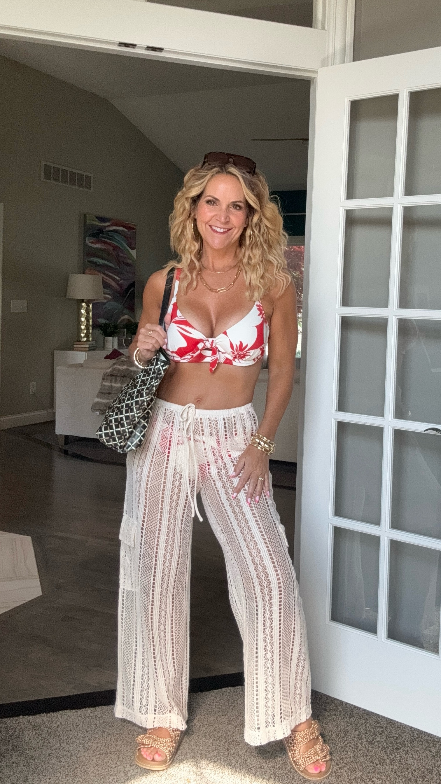 Who knew there were cargo cover ups!? The older I get the more I appreciate a great fitting suit.
Wearing the suit top in a size 34 DD, suit bottoms in a size medium and the cargo cover-up in a size small.


#LTKSummerEdit #LTKSwim #LTKOver40
