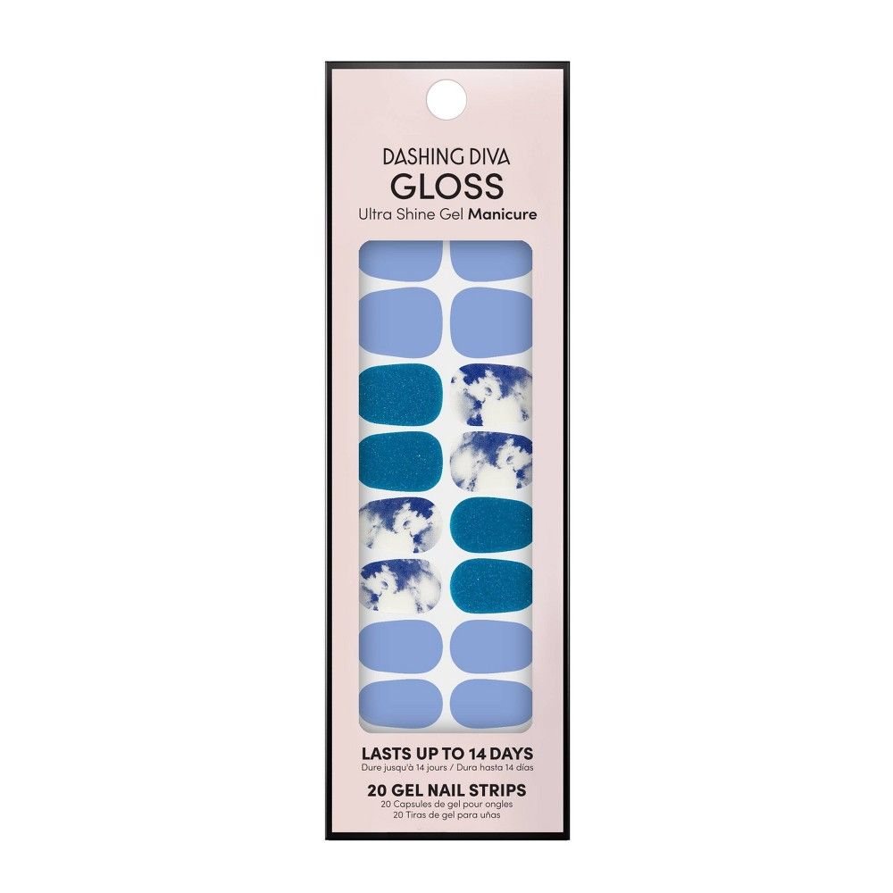 Dashing Diva Gloss Palette Nail Art Kit - In The Clouds Mini - 20pc | Target