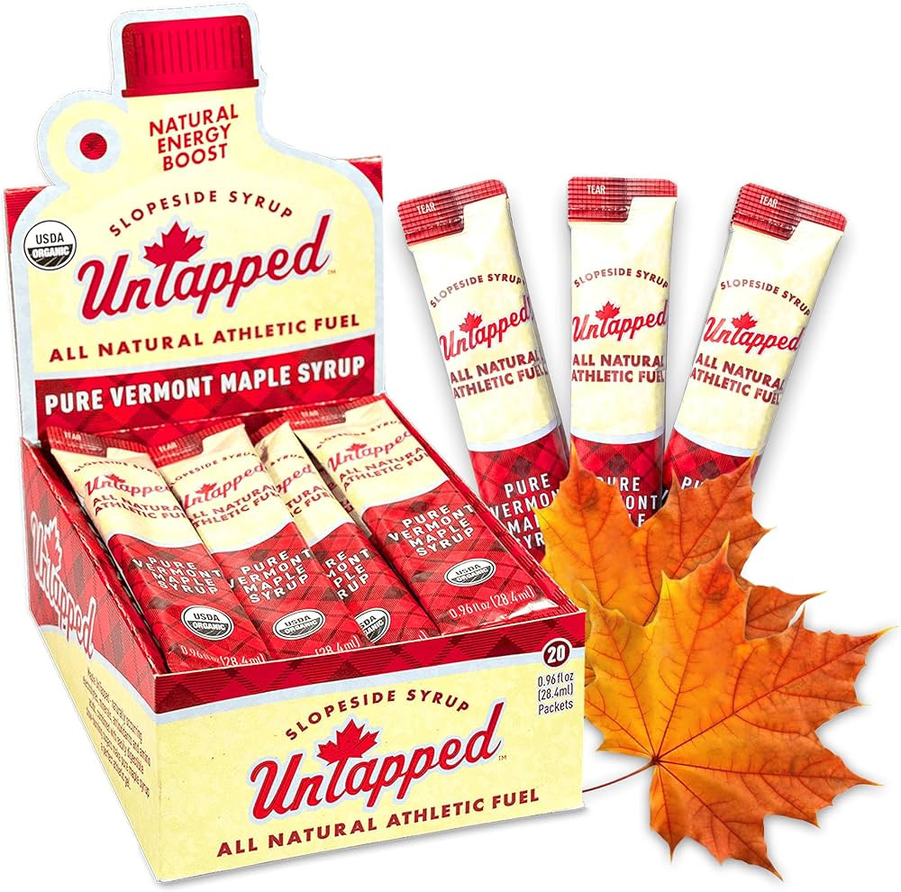 UnTapped Vermont Maple Syrup Packets for Athletes, Box of 20-0.96 Fl Oz | Organic Pure Maple Syru... | Amazon (US)