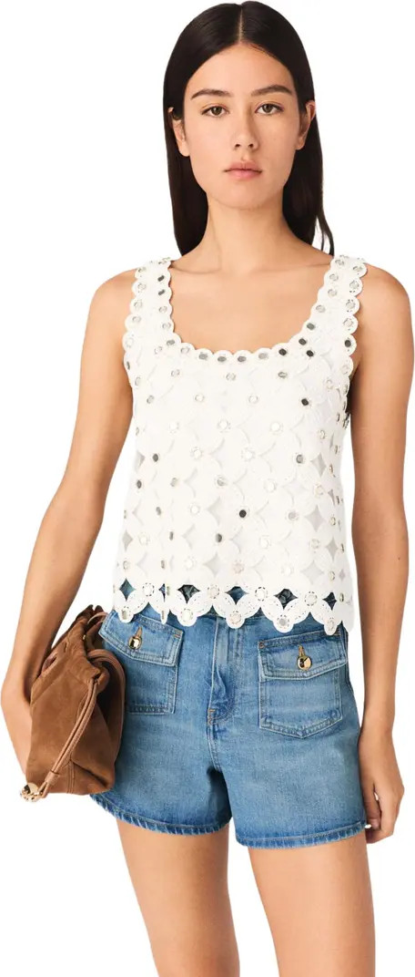 Mirrored crochet top | Nordstrom