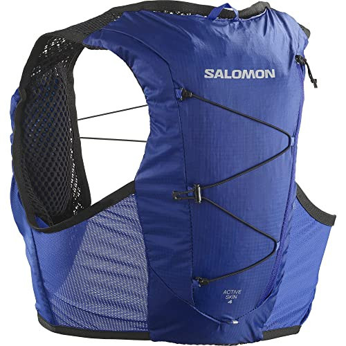 Salomon Active Skin 4 Compatible with Flasks Unisex Running Vest Hiking Trail, 4L, Precision Fit, Easy Access, and Optimized Storage, Blue, M | Amazon (UK)