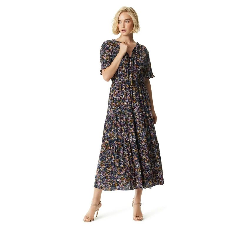 Jessica Simpson Women's and Women's Plus Phoebe Maxi Dress | Walmart (US)