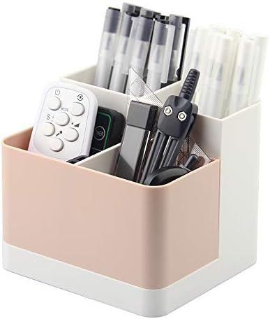 Lunmore Desktop Storage Organizer Pencil Holder Pen Case Makeup Box Container for Desk, Office Su... | Amazon (US)