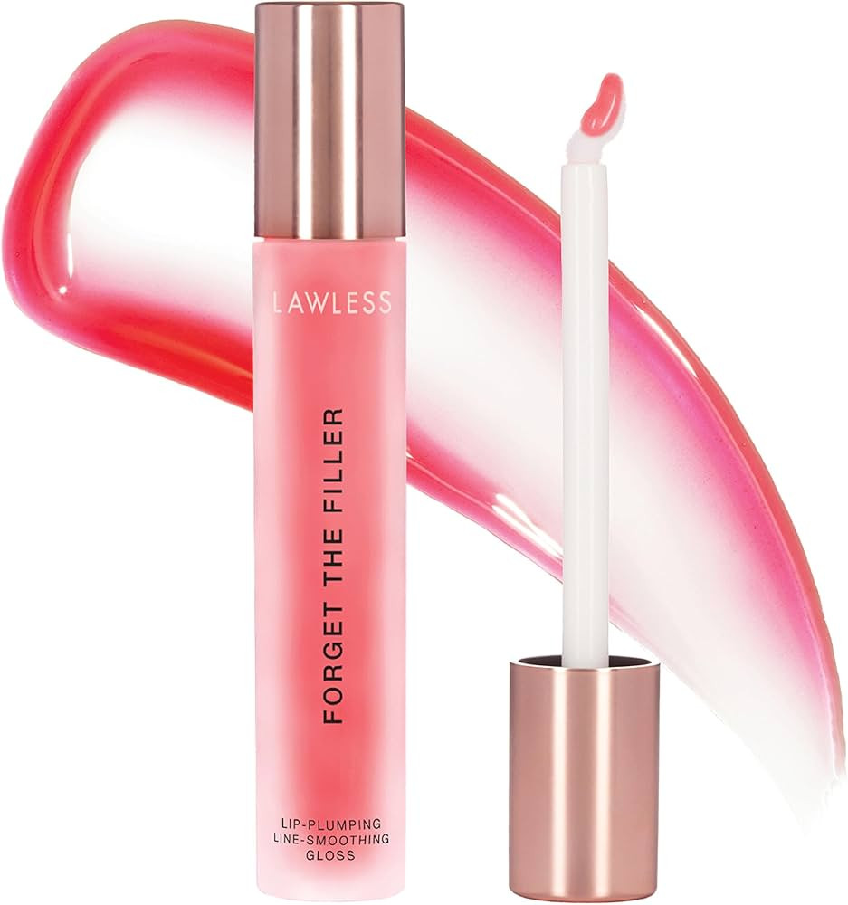 Lawless Women's Forget The Filler Lip Plumper Line Gloss - Queen Size, Cherry Vanilla, Red, 0.19 ... | Amazon (US)