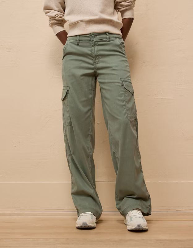 AE Dreamy Drape Cargo Trouser | American Eagle Outfitters (US & CA)