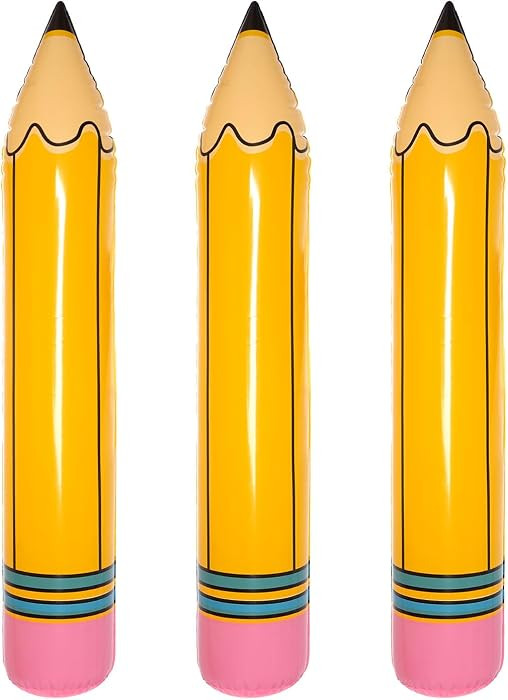 3 Pcs 27 Inch Large Inflatable Pencil Back to School Graduation Party Decor Hanging Inflatable Pe... | Amazon (US)