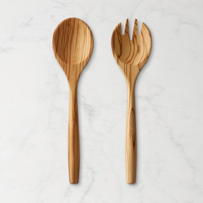 Olivewood Salad Servers | Williams-Sonoma