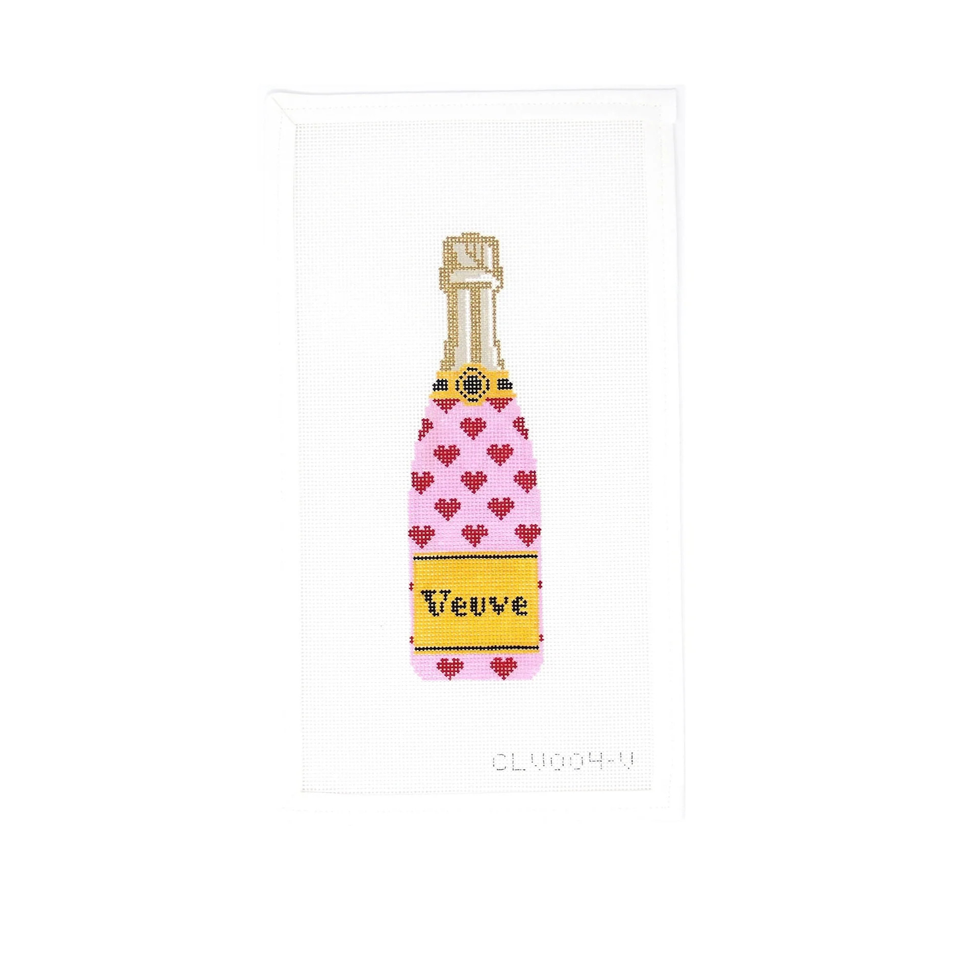 Valentine Champagne Bottle | Greystone Needlepoint