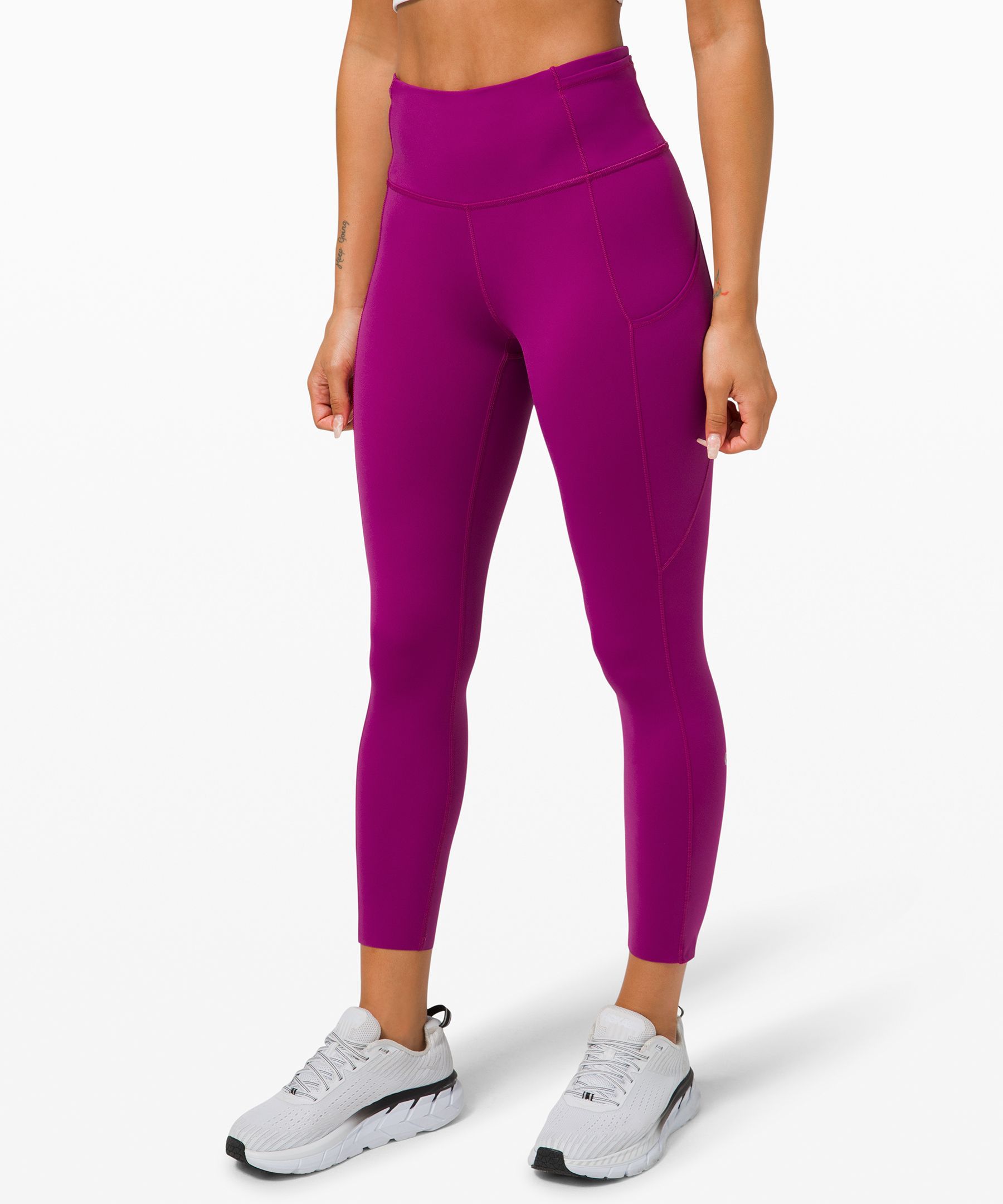 Fast and Free High-Rise Crop II 23" Non-Reflective | Lululemon (US)