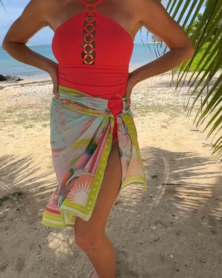 Super cute, very soft , gorgeous tropical sarong and beautiful one piece very flattering swimsuit! Im summer ready!!

#LTKVideo #LTKSwim #LTKStyleTip