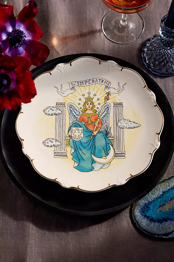 Tarot Stoneware Plate, L’Imperatrice | Terrain
