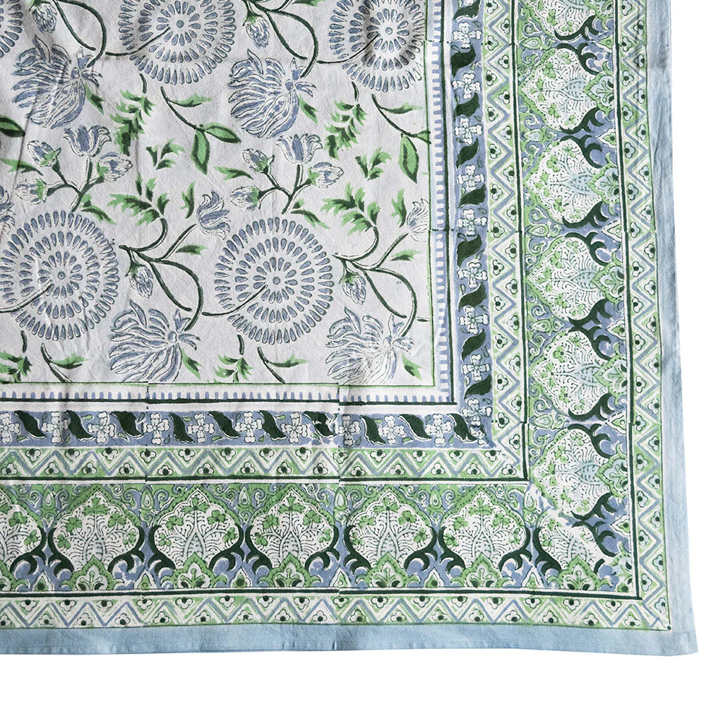 Maya Blue Tablecloth | Blue Print
