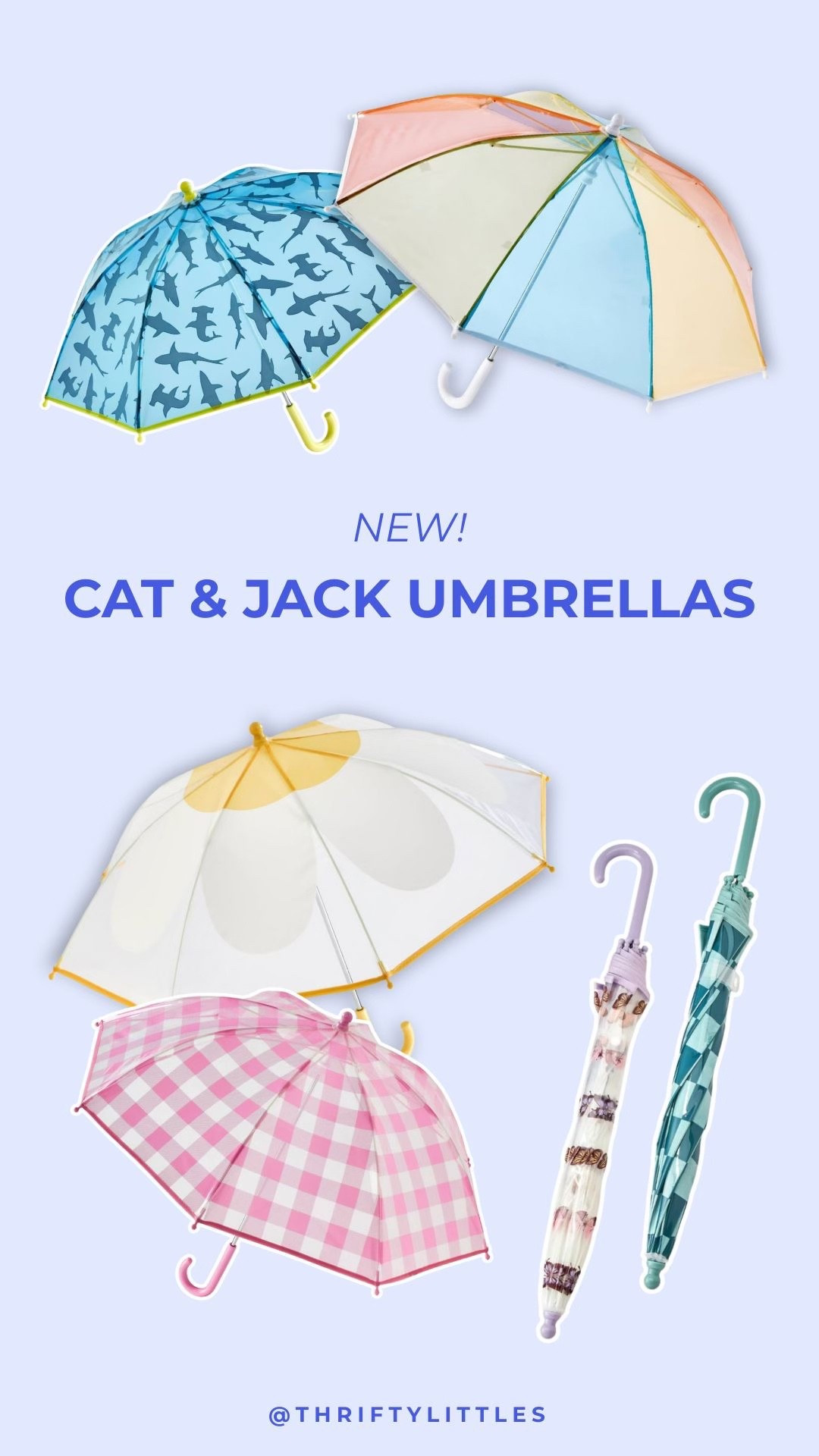 Rain, rain-YAY! ☔️
Turn every puddle into a new adventure with these New Cat & Jack Umbrellas. Starting at just $10!

#LTKKids