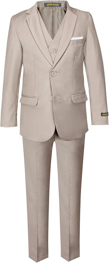 Spring Notion Boys' Slim Fit Suit 3-Piece Set, Customizable Complete Set Available | Amazon (US)
